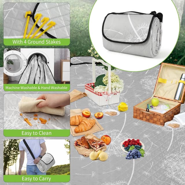 Detalle 2 de Aptliton Picnic Blanket 200 x 200 cm