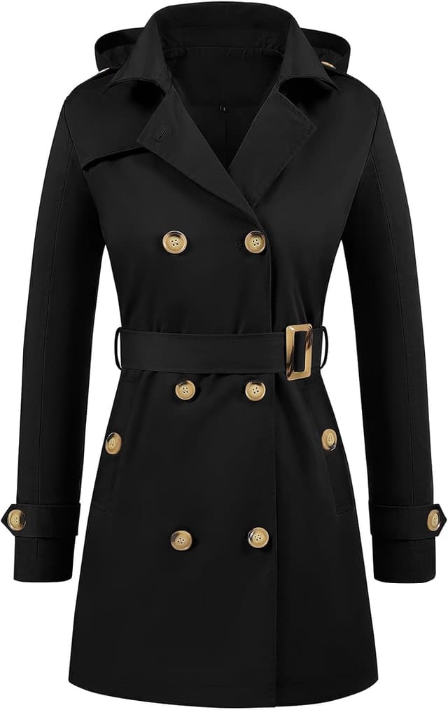 Imagen de Tuopuda Trench Coat Femme Double Boutonnage en OfertitasTOP