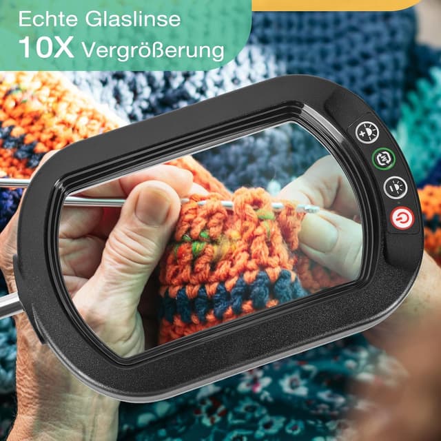 Detalle 2 de Drdefi 10X Lupe mit Licht 🔍