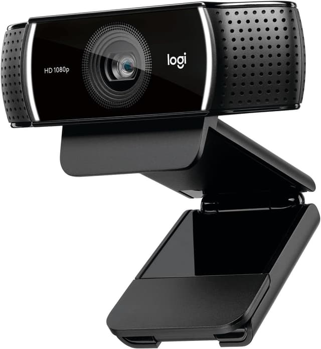 Detalle de Logitech C922 Pro Stream Webcam (HD 1080p/30fps or HD 720p/60fps) with stereo audio – black