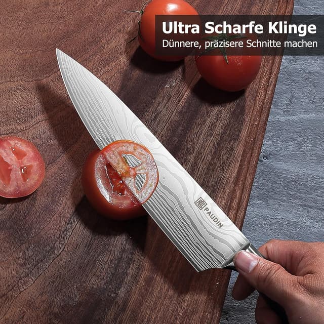 Thumbnail 6 de PAUDIN Juego de Cuchillos de Cocina Profesional 🔪 Set de 5