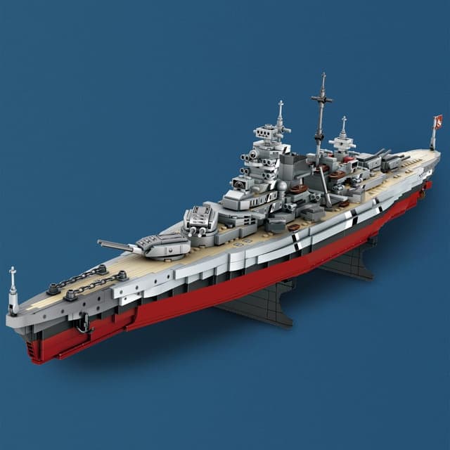 Detalle 2 de MISINI Technik FC4201 Schlachtschiff Bismarck 2081 PCS