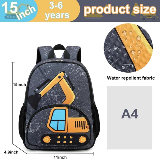 Detalle de LOIDOU Kinder-Rucksack für Kindergarten & Vorschule (13L) – Daypack für Jungs mit Fußball-Design