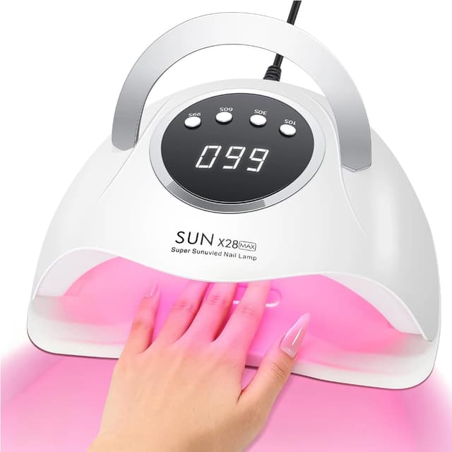 Detalle de MainPi UV/LED Nail Lamp 380W with 90 LEDs, Auto Sensor and 4 Timer Settings
