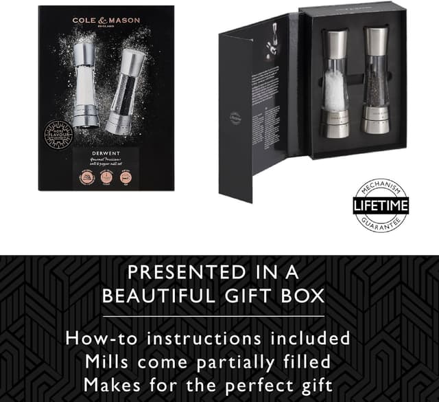 Thumbnail 1 de Cole & Mason Derwent Salt & Pepper Mills 190 mm