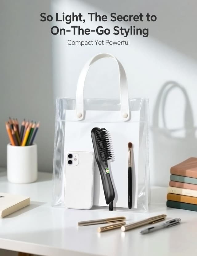 Thumbnail 4 de LANDOT Mini Hair Straightener Brush 28mm hair straightener 🪮