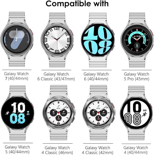 Detalle de KADES stainless steel replacement watch band for Samsung Galaxy Watch (40mm/44mm & select Classic sizes)