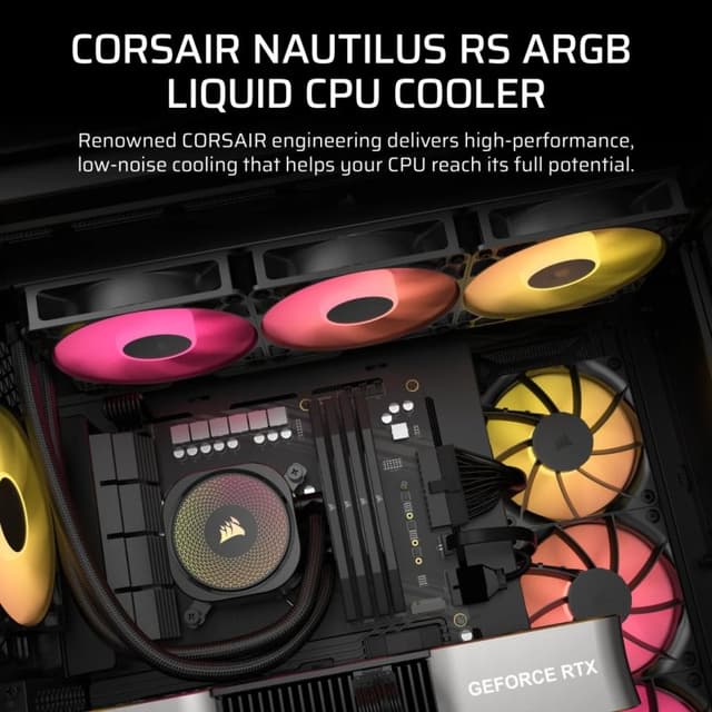 Detalle 2 de Corsair NAUTILUS 360 RS ARGB Kit refrigeración líquida 360 mm 🖥