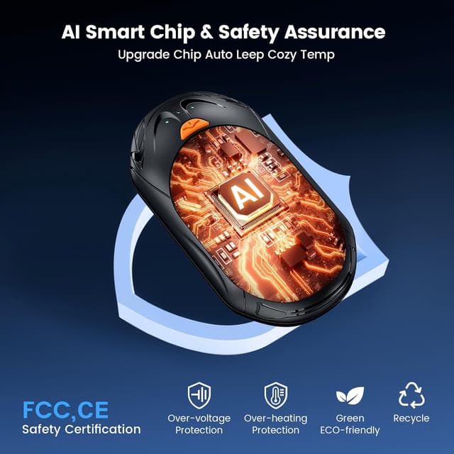 Detalle 2 de AI Hand Warmers Rechargeable 2 Pack 6000mAh Hand Warmer