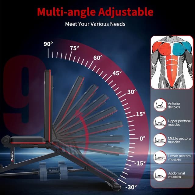 Detalle 2 de PASYOU Leg Press Machine with Adjustable Weight Bench & Leg Extension (1300LBS capacity)