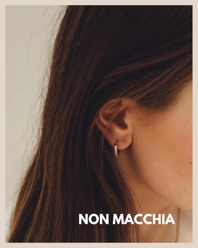 Detalle de Mini Creoles Ladies zirconi 13,7 mm