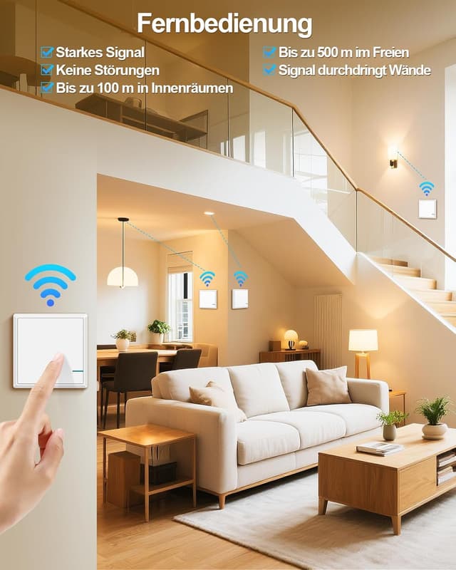 Thumbnail 4 de Thinkbee Lichtschalter Set 230V 500m
