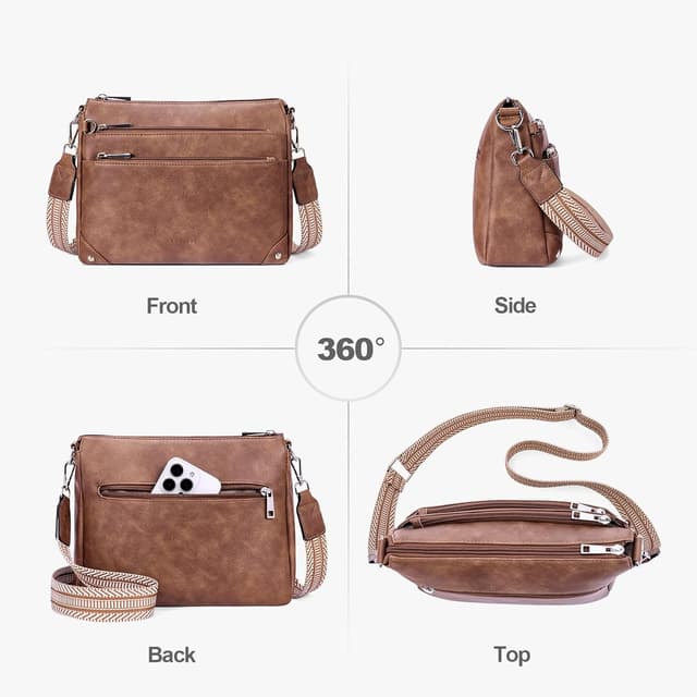 Detalle de Lexiyat cross body bag with RFID 27 cm