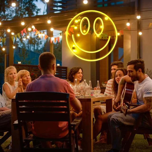 Detalle 2 de Aslanka Lächeln Neonlicht mit USB, Smiley-LED