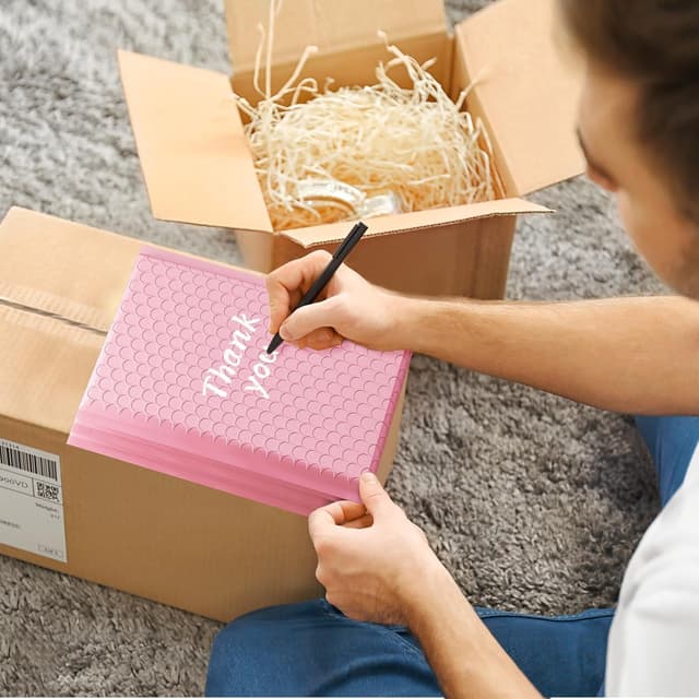 Detalle 2 de Switory 50 Pack Padded Bubble Mailers (A5) – Pale Pink, Self-Seal Poly Mailer for Shipping & Packaging