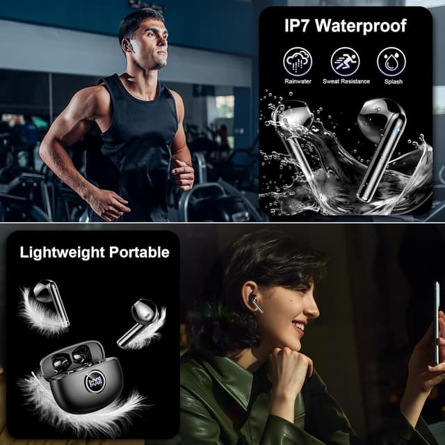 Thumbnail 5 de Drsaec Bluetooth Kopfhörer 6D Bass