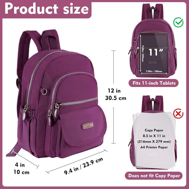 Detalle de AOTIAN Mini Rucksack 7 Liter für Alltag