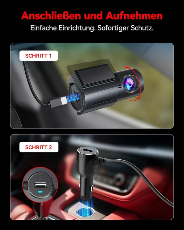 Thumbnail 4 de REDTIGER F11 Dashcam Vorne 4K