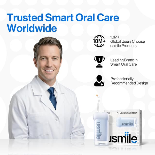 Thumbnail 2 de usmile C10 Portable Water Flosser 180ml