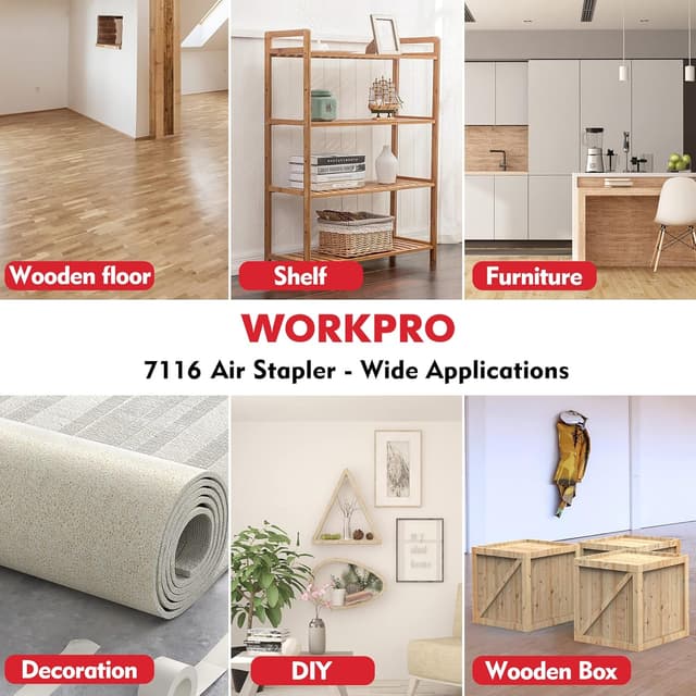 Thumbnail 6 de WORKPRO Grapadora neumática 6-16 mm