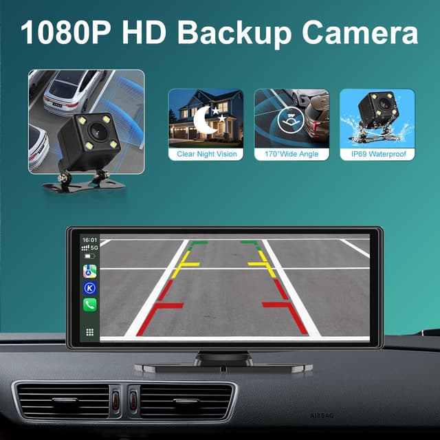 Thumbnail 3 de 10.26" Wireless Car Stereo with CarPlay