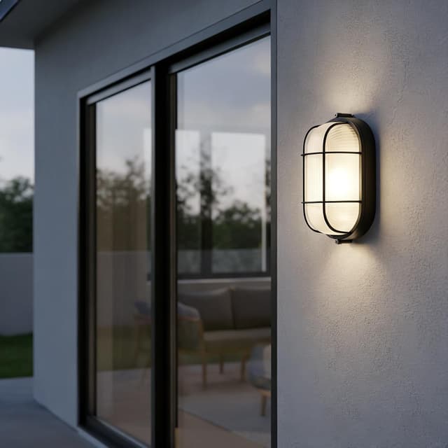 Thumbnail 6 de MULANDI Nautical Bulkhead Light outdoor wall mount (30W warm white, die-cast aluminium, waterproof)