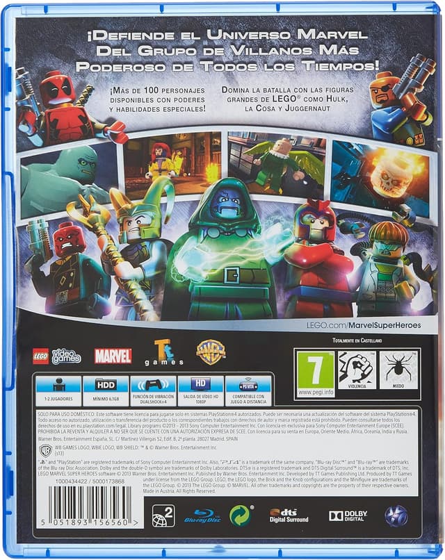 Detalle 2 de Marvel LEGO Super Heroes PS4