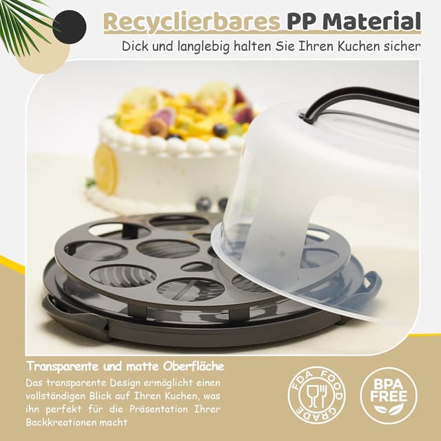 Thumbnail 6 de Ohuhu Kuchen Transportbox 25,4 cm