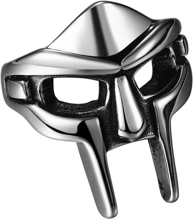 Detalle de Cupimatch Signet Doom Mask Ring Gothic