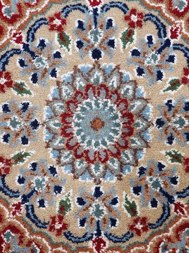 Thumbnail 6 de CarpetFine Alfombra Nain Lana Azul 120x180 cm 🧶 Moderna