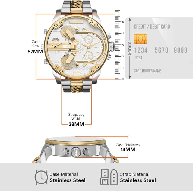 Thumbnail 4 de Diesel Mr. Daddy 2.0 Oversized Chronograph Watch