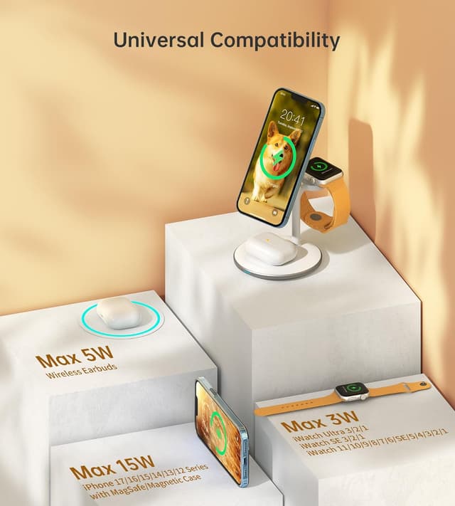 Thumbnail 6 de XooFly 3 in 1 Wireless Charging Station 15W