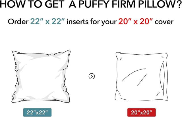 Thumbnail 4 de Oubonun 22 x 22 Pillow Inserts 22-inch set ๐
