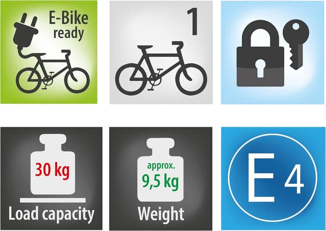 Thumbnail 6 de EUFAB 11559 AMBER 1 Fahrradträger 30 kg 🚲