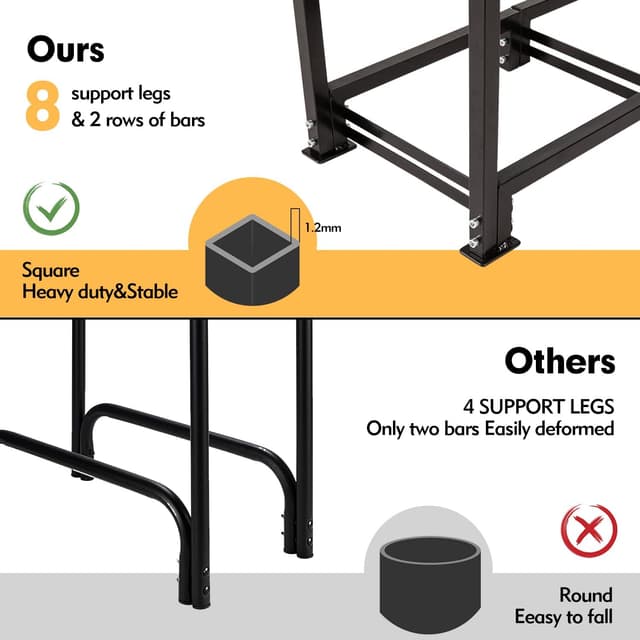 Thumbnail 1 de NALONE Estante de leña 4FT para exterior