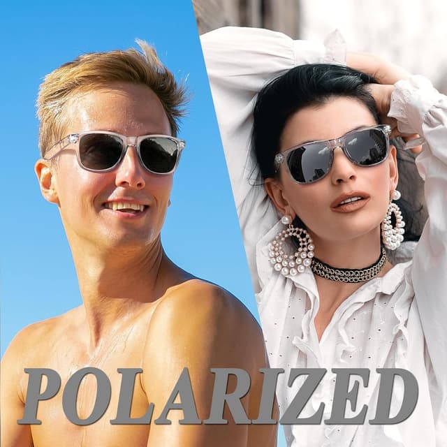 Thumbnail 1 de Joopin Lunettes de Soleil Polarisées Carrées Style Rétro