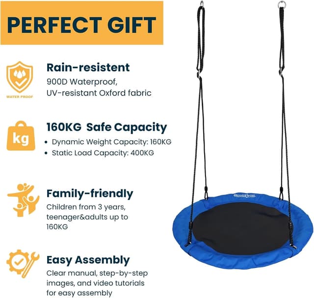 Thumbnail 2 de Jungle Well Nest Swing Seat for Kids 900D Oxford Fabric 🎠