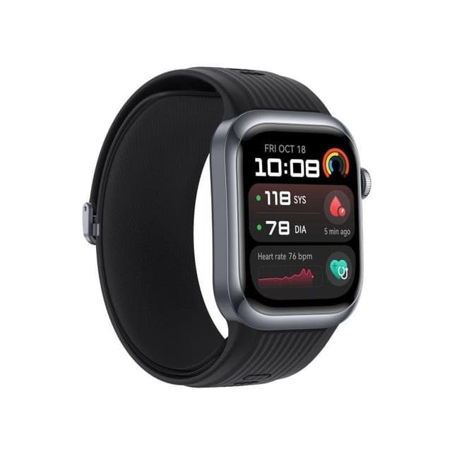 Detalle de Huawei Watch D2 AMOLED de 1.82" negro con banda de fluoroelastómero