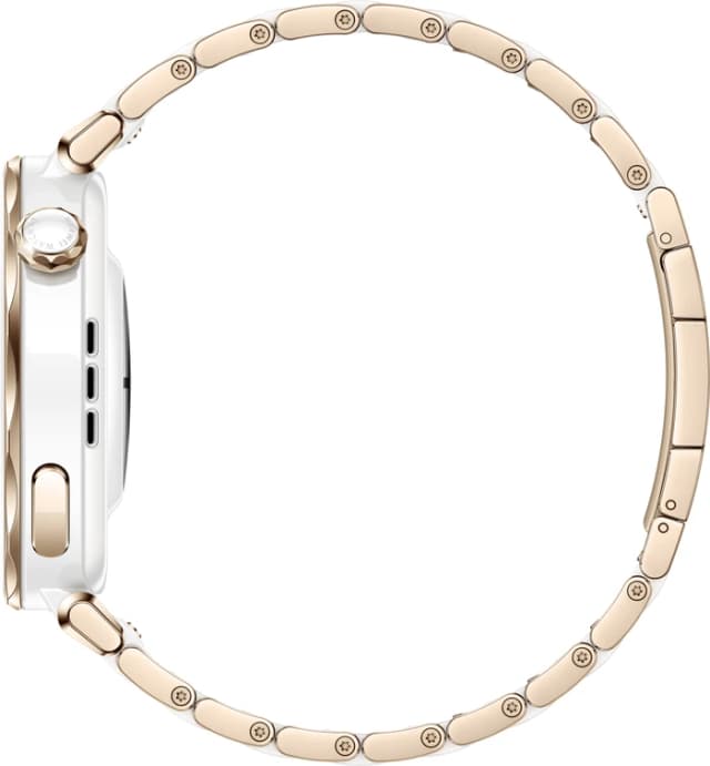 Detalle de Huawei Watch GT5 Pro Weiß (42 mm) – klassische Smartwatch mit EKG, Schlaftracking und saphirgeschütztem Display