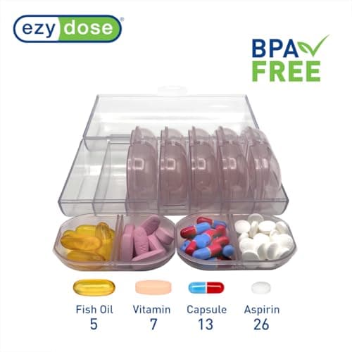 Thumbnail 1 de EZY DOSE Weekly AM/PM Pill Organizer 7-day 💊