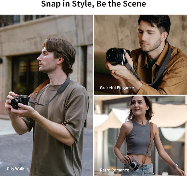 Detalle 2 de PGYTECH Air Retro Style tracolla regolabile 1200 mm