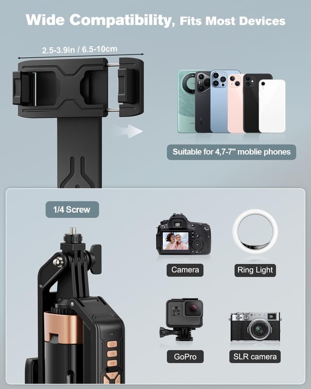 Thumbnail 4 de Avaspot 180CM Phone Tripod with 2 Fill Lights