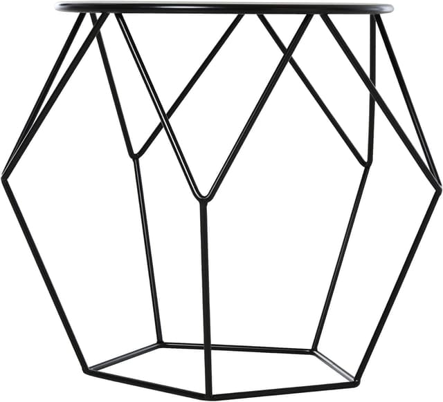 Thumbnail 7 de HOMCOM Mesa de Centro Metálica Redonda Negro