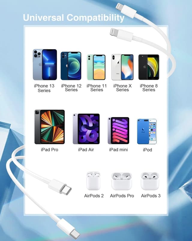 Thumbnail 6 de USB-C–Lightning-Kabel (MFi-zertifiziert) 4er-Set Apple iPhone & iPad, Längen 1 m/2 m