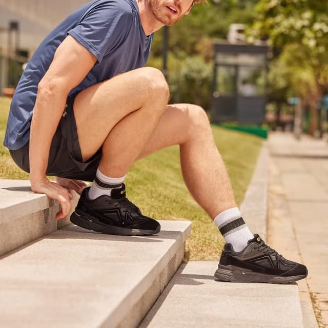 Detalle 2 de FitVille Mens Extra Wide Trainers for Flat Feet