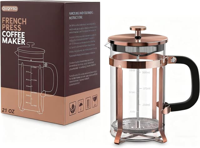 Detalle 2 de QUQIYSO 21 ounce French Press Coffee Maker