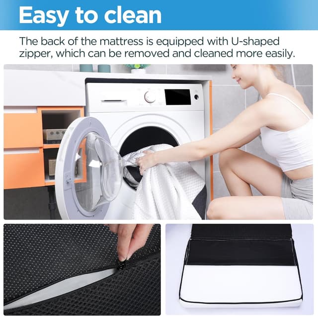 Thumbnail 5 de Roxzo Folding Mattress Twin 75"x38"x3" Memory Foam