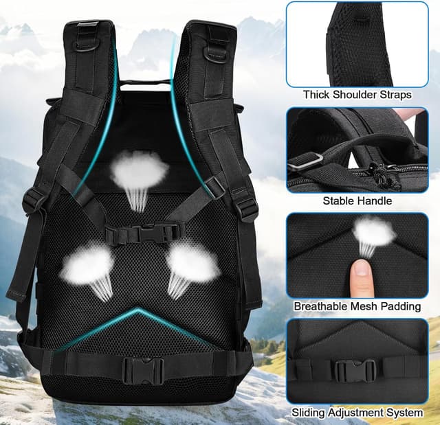 Thumbnail 3 de SHANNA Trekkingrucksack 45L Militärrucksack