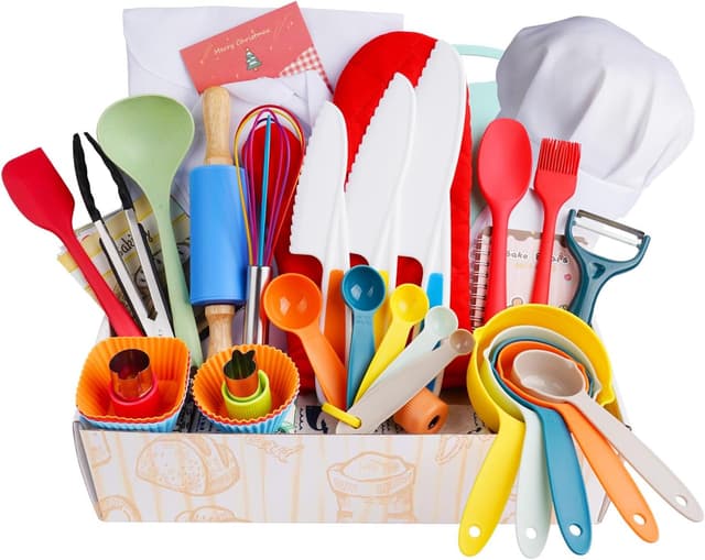 Imagen de Kids Cooking Set Real Baking Utensils — Junior Chef Kit en OfertitasTOP