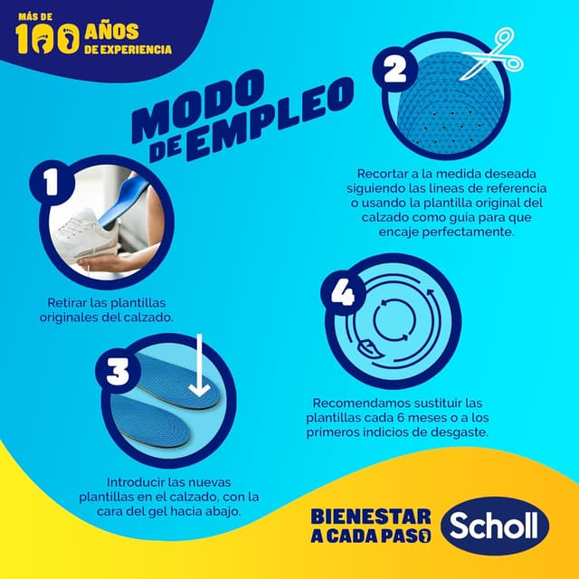 Thumbnail 5 de Scholl GelActiv Plantillas Uso Diario talla 40‑46,5